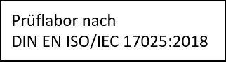 Tascon ist DIN ISO 17025 zertifiziert DIN ISO 17025